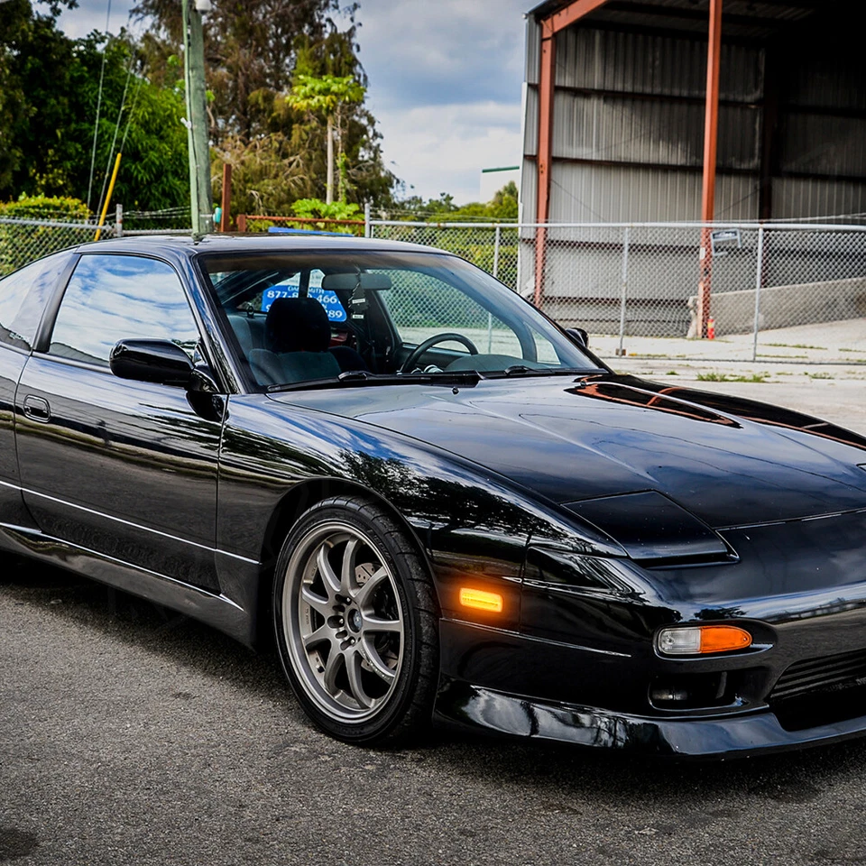 Clear Lens Amber Full LED Side Marker Lights For 1989-1998 Nissan 180SX S13 - Imagem 3 de 4