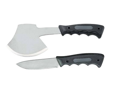 Herbertz Outdoor Jagd-Set (Beil/Messer) Campingbeil Nylontasche