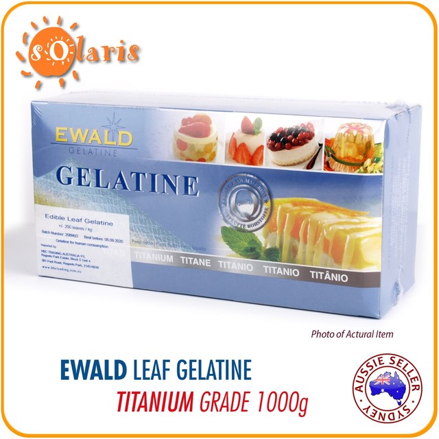 1000g Ewald Leaf Gelatine Titanium Grade 150 Bloom 200 Sheets Made in