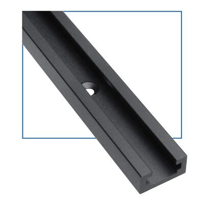 48'' Black Aluminum T-Track for Woodworking Double Cut Profile Universal