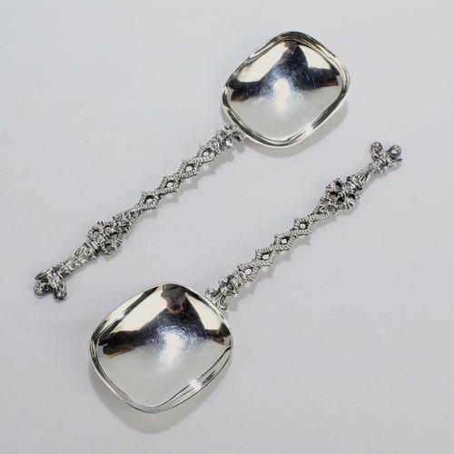 Antico set cucchiaio figurativo Sheffield in argento sterling di Henry Wigfull - SL - Foto 2 di 12
