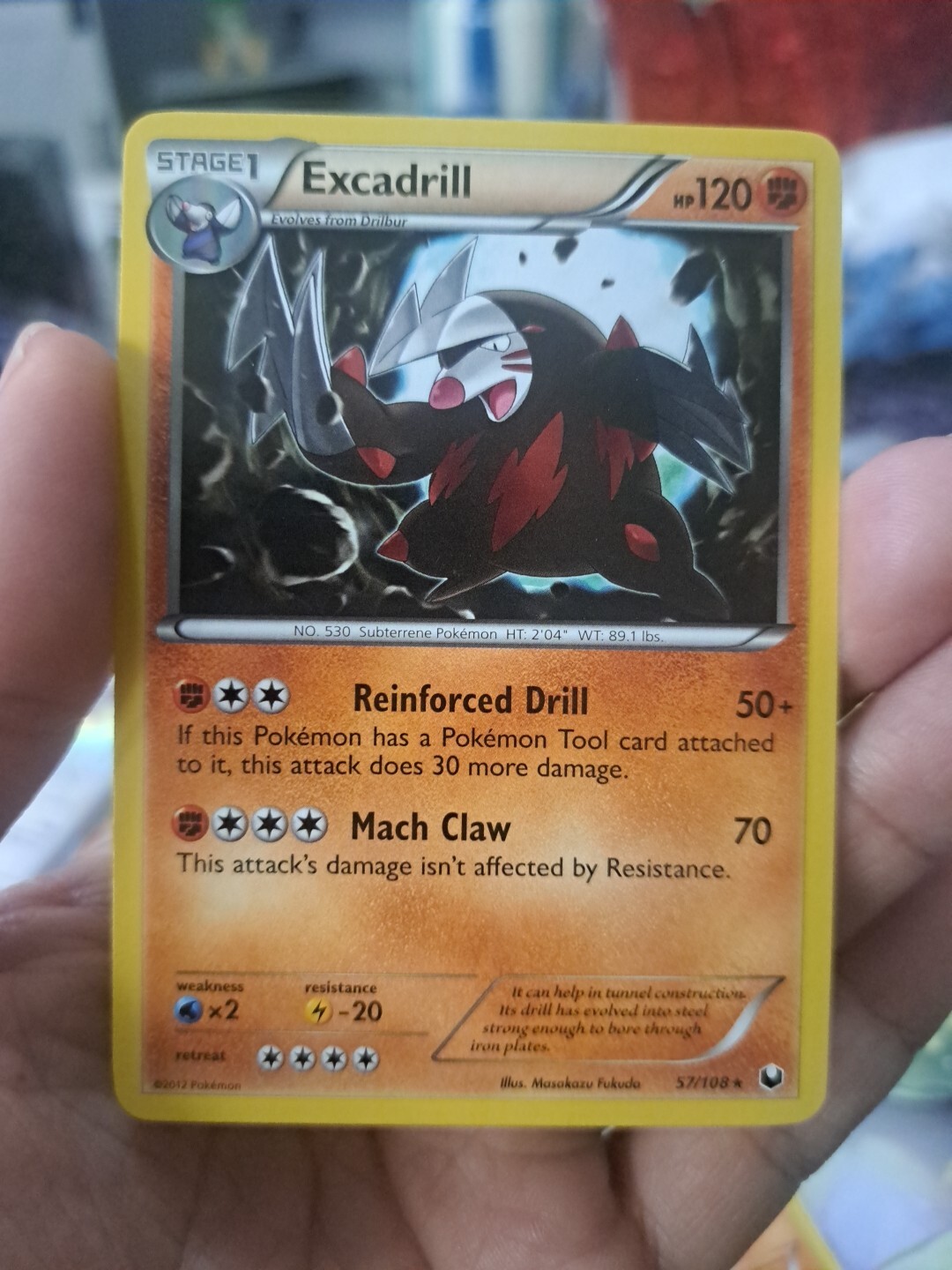 Pokemon Dark Explorers Rare Card - Excadrill 57/108 P4CK FRESH