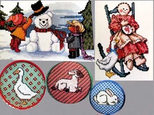 Appalachian Doll Bears Top Hat Snowbear Goose Lamb Bunny CROSS STITCH PATTERNS