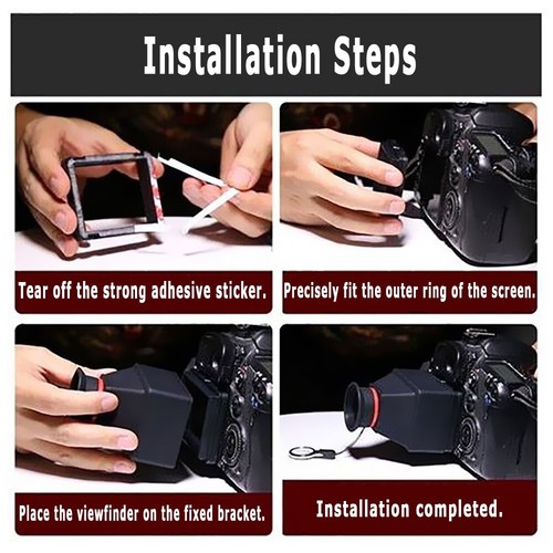 Easy to Carry Compact Durable 3X 3.2X Magnification Camera Viewfinder Magnifie - Picture 5 of 7