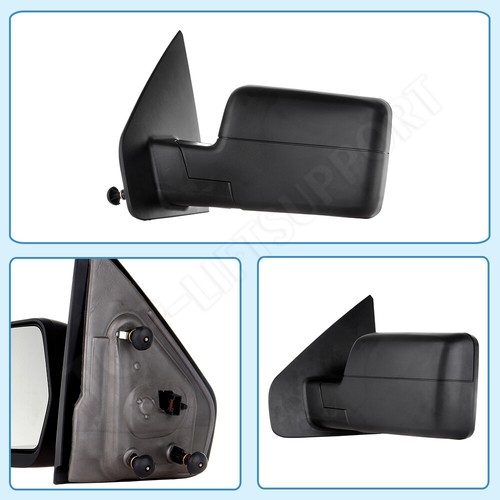 For 04-14 F-150 P2 Power+Heat+Led Signal Light Rear View Towing Tow Mirror Right Fits Select 2004 Ford F150 Supercrew 2005 2009 Ford F150
