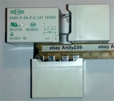 2 Stück 510H High Power Relay relais 12Vdc 277Vac 54A UL VDE TÜV certificate