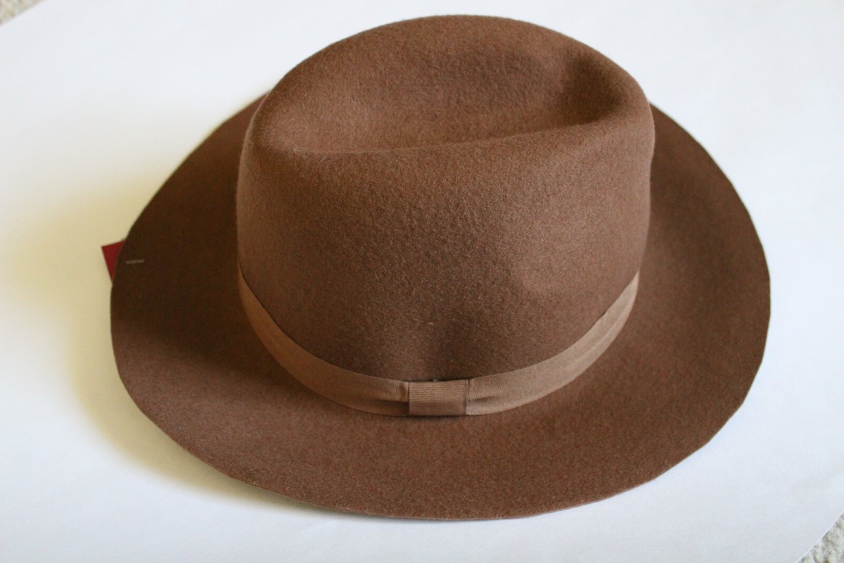 Wool Panama Hat Pecan Color NWT Last one available Bullhide Pecan Sahara Panama Fedora Straw Hat | Boot Barn main image 4