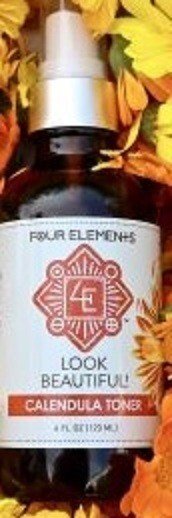 Жидкий тоник с календулой Four Elements Organic Herbals Look Beautiful 4 унции