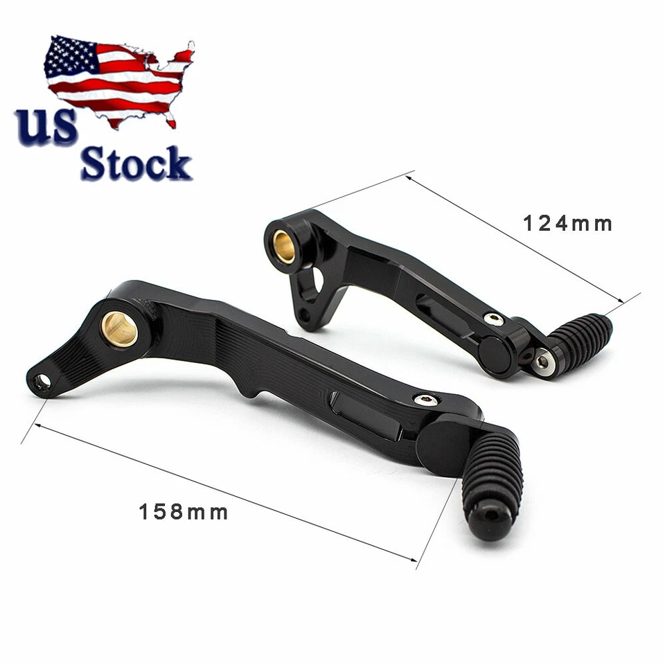 CNC Black Brake Clutch Gear Pedal Lever Pour For Ducati MONSTER 821 1200 US - Image 3 of 4