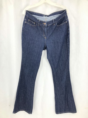 Boden Dark Wash Boot Cut Denim Blue Jeans Mid Rise Size 10 Long