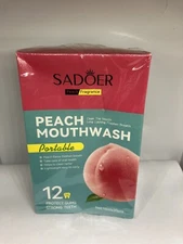 SADOER  Peach Mouthwash 20 Pack Clean The Mouth ,fresh Breath