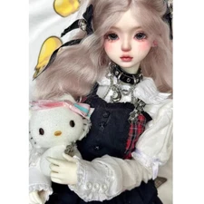 Handmade BJD Doll 1/4 Bare Resin Body SD Face Makeup Eyes Girl Woman Gift Toys