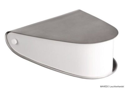 Design Licht Tischleuchte Tischlampe Regallampe MASSE Metall Nickel Weiß E27 18W