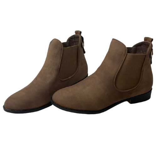 Chelsea Ankle Booties BROWN 