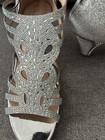 Women’s Forever Perform 60 Silver Rhinestone Heel Sandals, Shoes Size 10 — photo 8