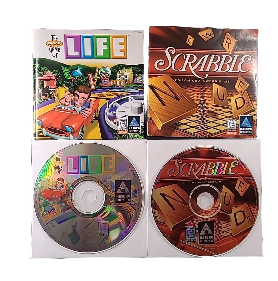 Lot of 8 Hasbro PC Games Jeopardy / Monopoly / Yahtzee / Clue