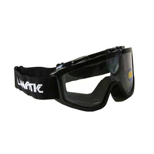 Lunatic Motocross Dirt Bike ATV MX Goggles Adult - Black - Single Lens - 第 1/1 張圖片