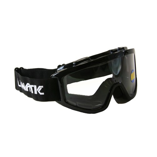 Lunatic Motocross Dirt Bike ATV MX Goggles Adult - Black - Single Lens - Picture 1 of 1