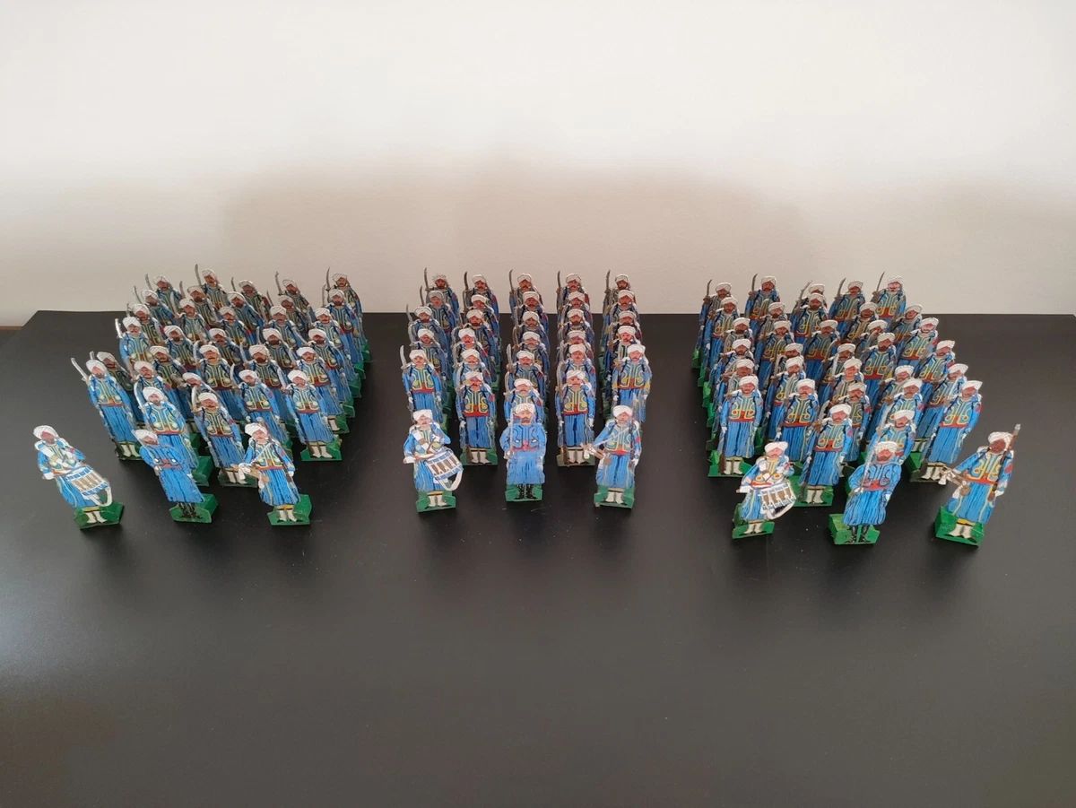 Ensemble soldats papier 90mm Artillerie de la Garde Impériale 1865