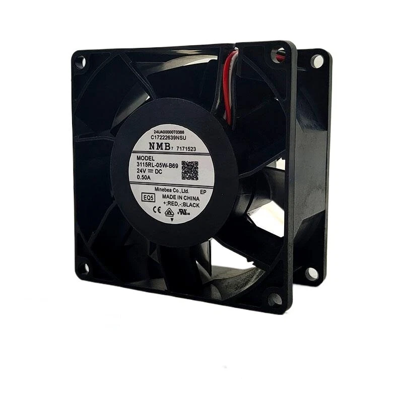 NMB 3115RL-05W-B69 24V 0.50A 80mm Inverter Server Cooling Fan, 3-Wire Detection - Image 4 of 4