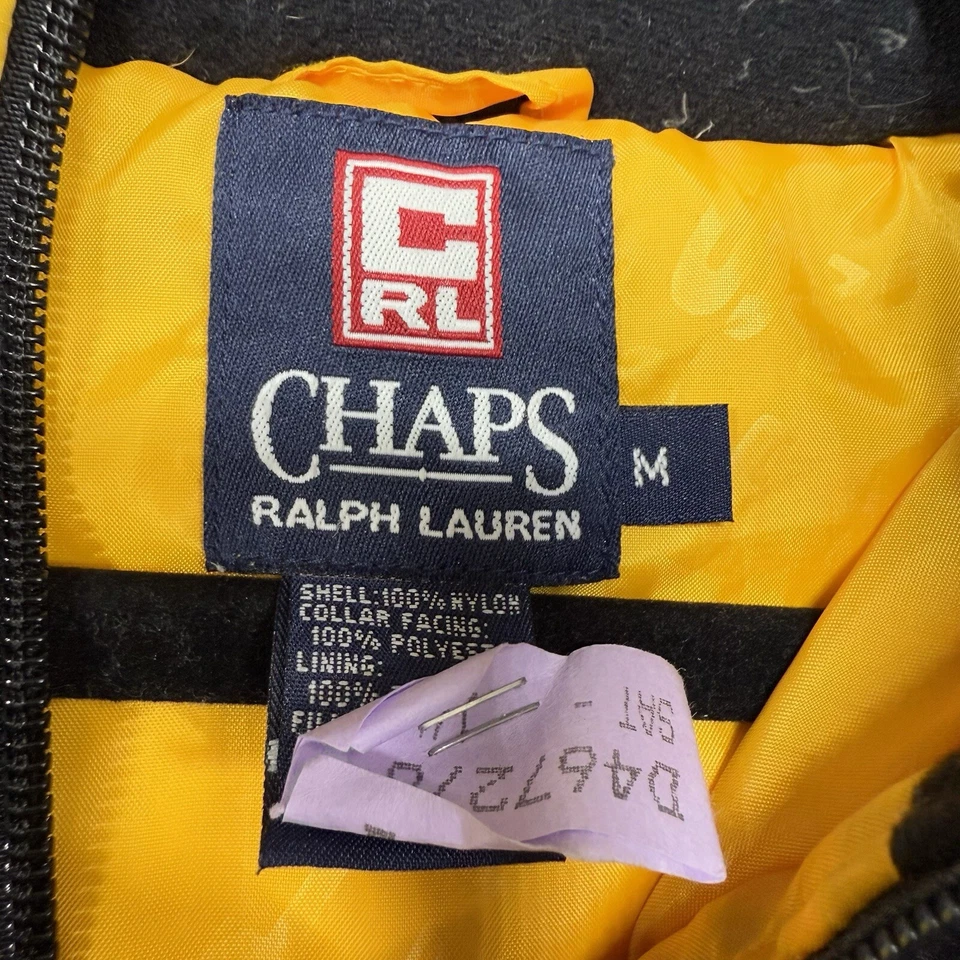 Chaps Ralph Lauren Yellow Coat Jacket M Vintage - Image 3 of 4