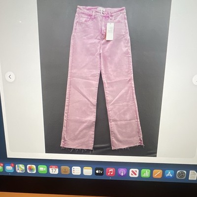 Risen Jeans Women s Tummy Control Acid Wash Bootcut Pink Denim Size 13