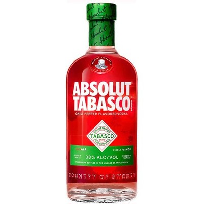 Absolut Vodka Tabasco Pepper Blend - limitiert - 38 % Vol / 0,7 Liter