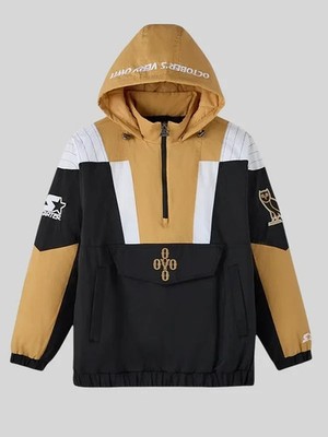 OVO x Starter Black/Gold Half Zip Jacket (size XXL) Octobers Very Own NWT New