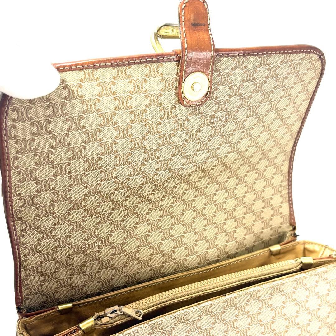 Rare Popular CELINE Macadam Pattern Shoulder Bag … - image 14