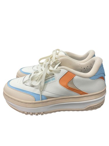 Reebok Women Club C 85 Double Sneakers 1000200024 White/Beige Size 8.5 - Picture 6 of 7