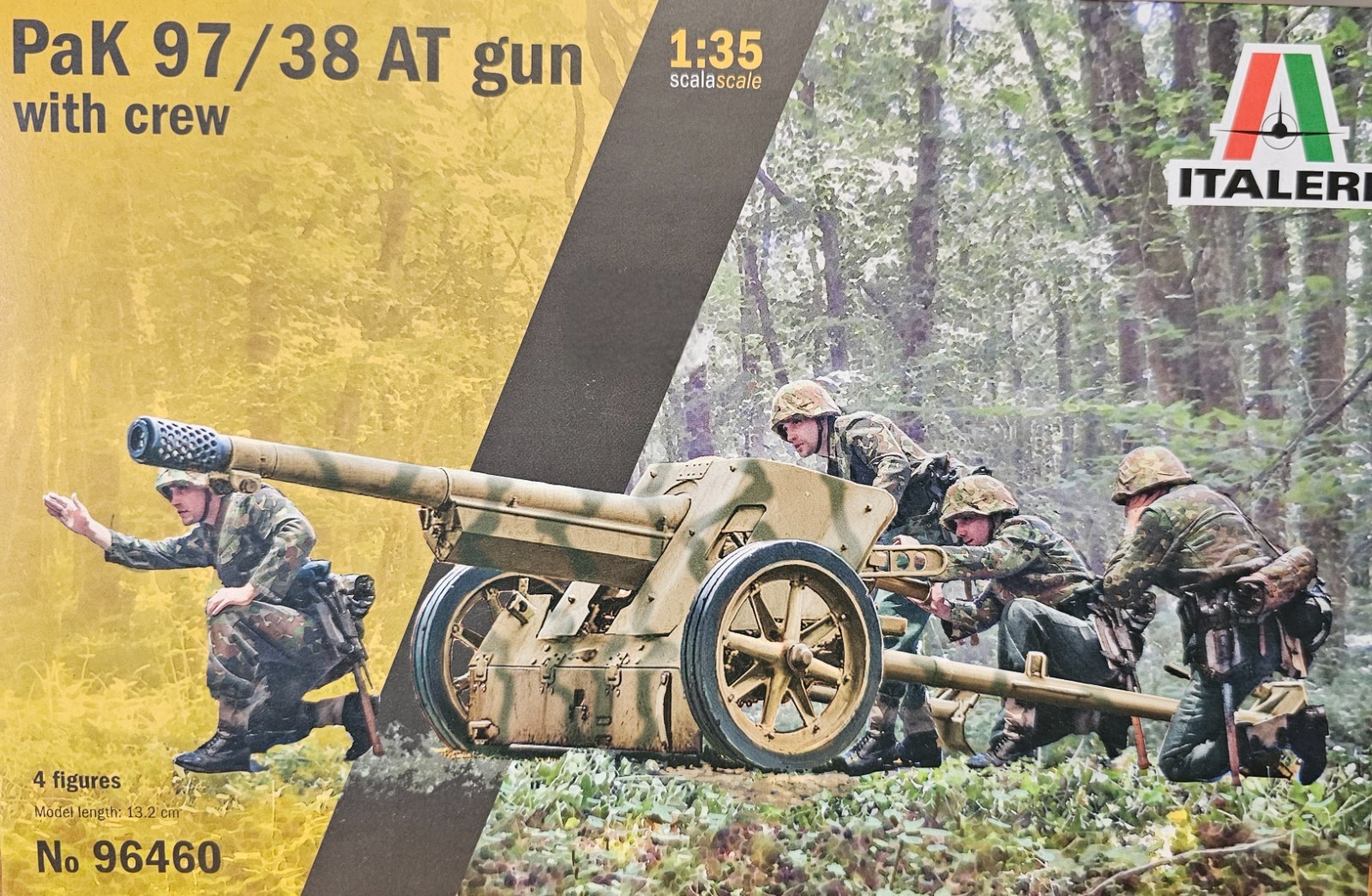96460 Italeri 1:35 Scale German Pak 97/38 AT Gun With Crew