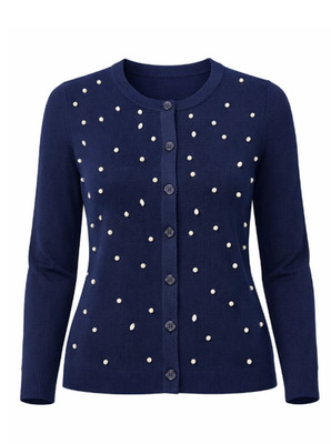 6916 MOTHER OF PEARL RHINESTONE AND PEARL JACKET