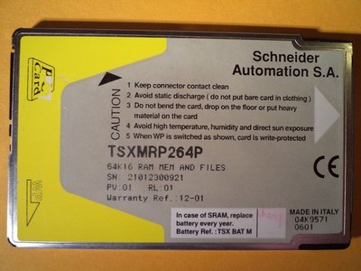 SCHNEIDER AUTOMATION SA TELEMECANIQUE TSX-MRP-264P TSXMRP264P FLASH MEMORY CARD