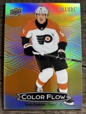 2024-25 Upper Deck Allure - Color Flow Travis Sanheim #CFL-55 Orange Yellow