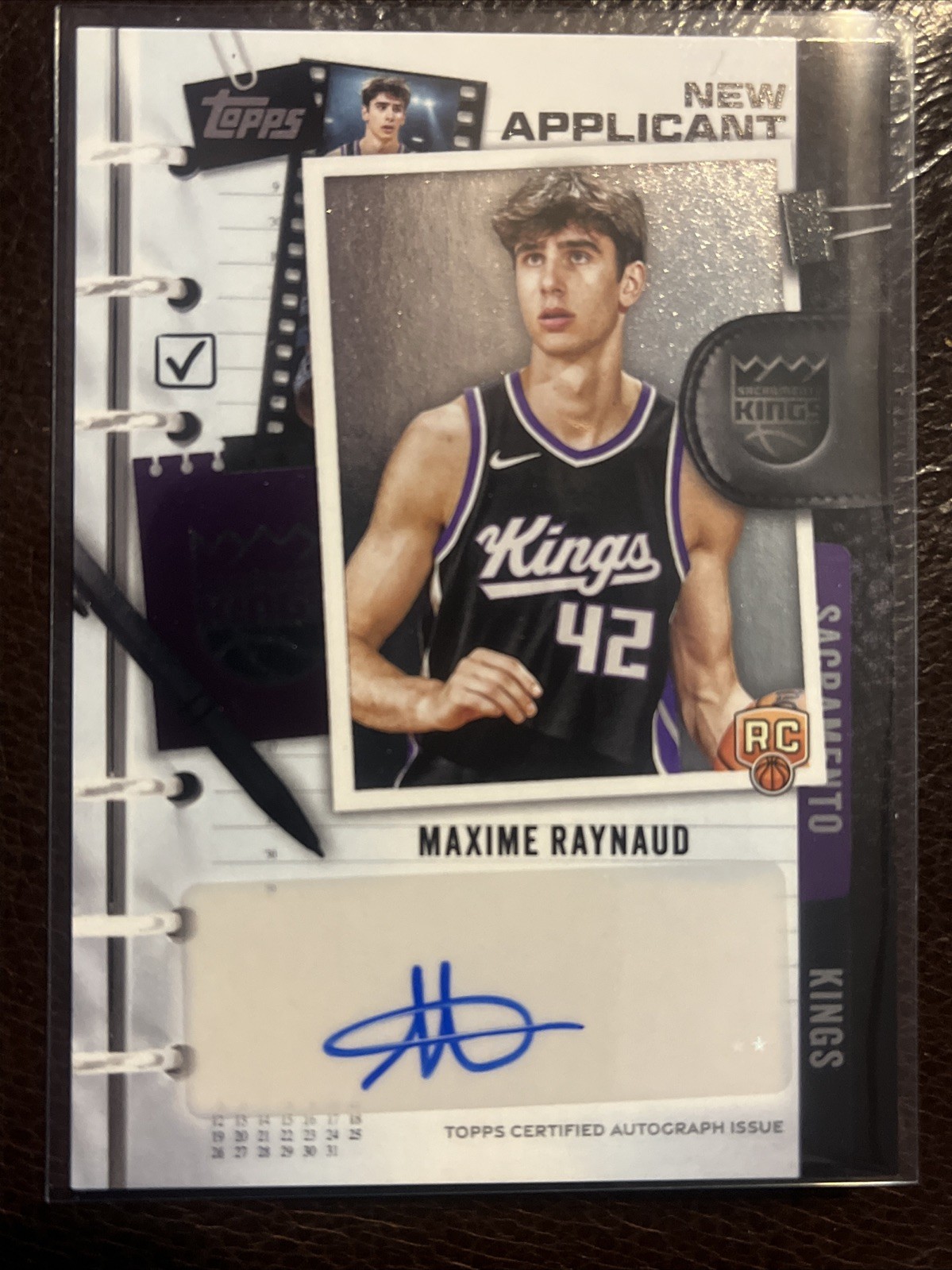 2025-26 Topps - New Applicants Autographs Maxime Raynaud #NA-MR (AU, RC)