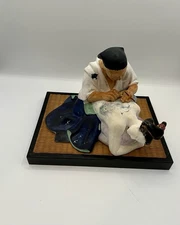 Vintage Original Hakata Urasaki Doll Figurine Japan Geisha And Tattoo