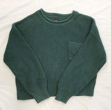 GAP Women s Pull Over Knitted Sweater / Green / Size Small