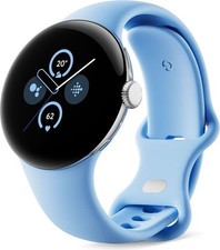 Google Pixel Watch 2 LTE Silver bracelet sport Bay, État correct - Reconditionné