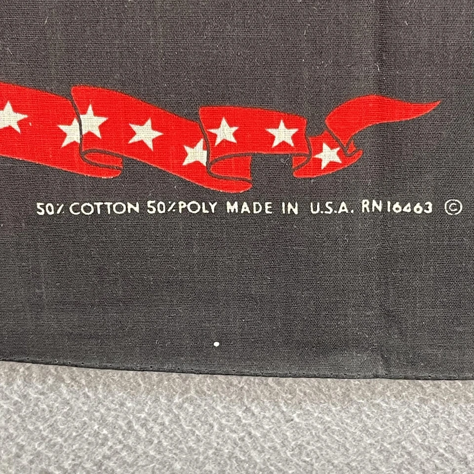 Harley-Davidson Bandana Black Eagle Red Stars Motocicleta Hecha en EE. UU. Años 90 Foto 2 de 4