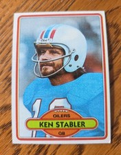 1980 Topps #65 Ken Stabler Houston Oilers NFL - Free Shipping  EX+