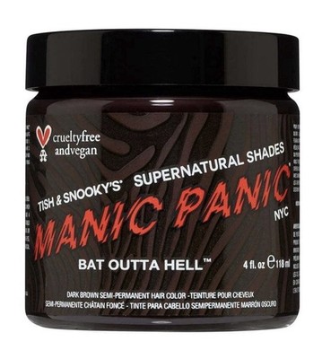 MANIC PANIC Hair Dye Semi Permanent Hair Color-Bat Outta Hell- 4 oz
