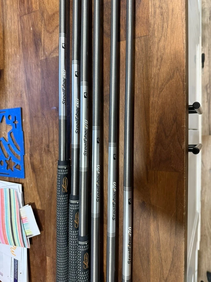 Mizuno combo Iron set (MX100,MX300,MP58) Aerotech Steel fiber S-flex RH - Image 2 of 4