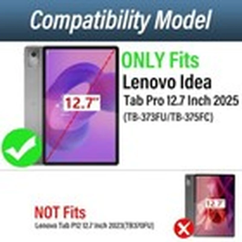 Чехол для клавиатуры сенсорной панели для Lenovo Idea Tab Pro 12,7 дюйма 2025, 3 зоны - Изображение 3 из 4