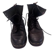 Dr. Martens 1460 Vintage Made in England Black Leather Eye Combat Boots sz 5 Sm
