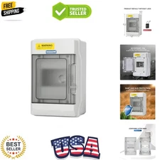 4 Way Power Distribution Box with Bus Bars and Din Rail for Miniature Circuit...