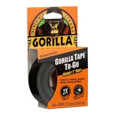 Gorilla Glue 6100109 Duct Tape,1 In X 30 Ft,17 Mil,Black