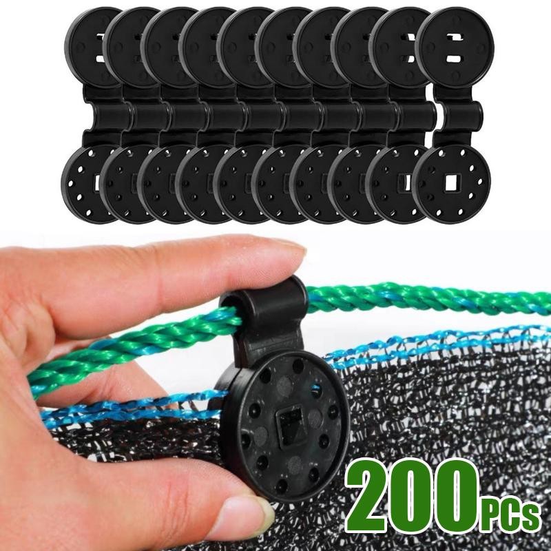 30~100 piezas clips y ojales de tela de sombra para cubiertas de bloqueador solar de malla de red de jardín