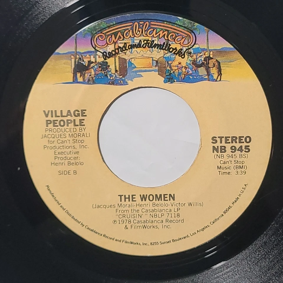 Village People ~ YMCA/ The Women ~ Casablanca 45 RPM Record - Image 4 of 4