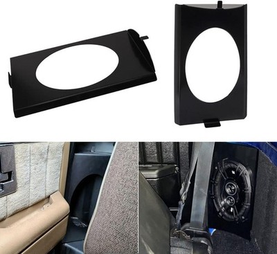 Behind Seat Speaker Brackets Fit for Chevy GMC C10 1973-1987 Black 