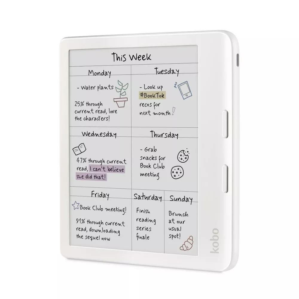 Kobo Libra Colour N428 White 7 Inch Kaleido 3 E Ink eReader
